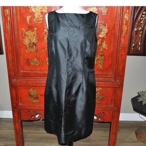 Lynn Lugo Black Lined Silk Dress -